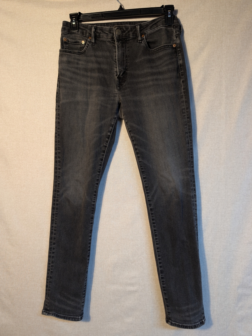 Men's Black Slim Fit Jeans 33 Airflex
